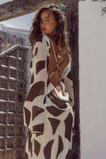 Load image into Gallery viewer, Kimber Maxi Dress - Lazure Chocolate
