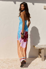 Load image into Gallery viewer, Montario Gathered Halter Maxi Dress - Montario Pink
