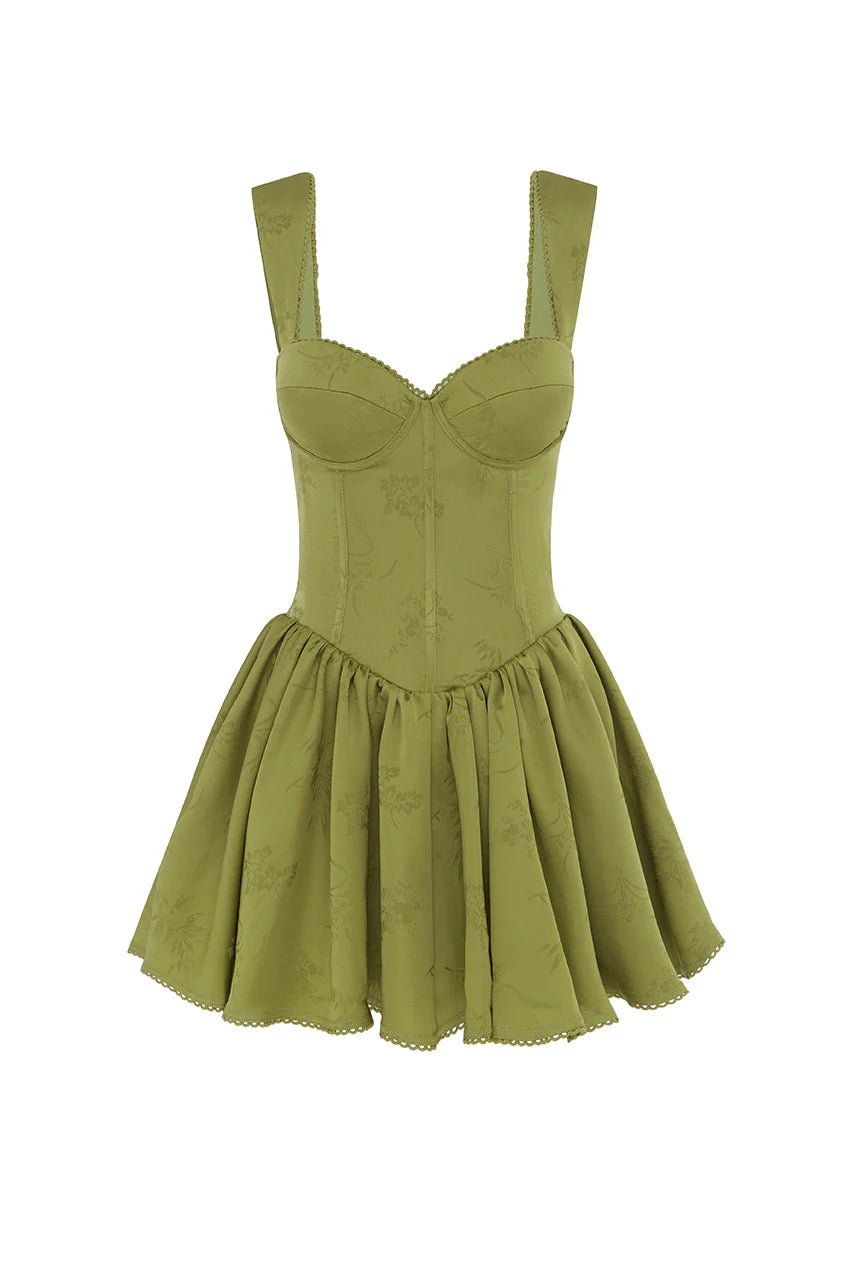 Joelle Mini Dress - Lime