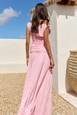 Load image into Gallery viewer, Iva Off Shoulder Maxi Dress - Baby Pink
