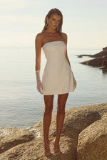 Load image into Gallery viewer, Carleti Mini Dress - Ivory
