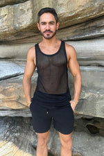 Load image into Gallery viewer, Mateo Singlet - Black
