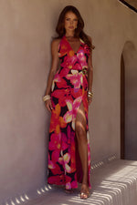 Load image into Gallery viewer, Mabella Halter Maxi Dress - Skye Black
