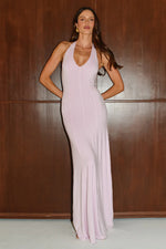 Load image into Gallery viewer, Marleni V-Neck Halter Maxi Dress - Pink
