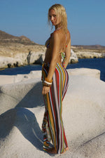 Load image into Gallery viewer, Xyla Front Tie Maxi Skirt - Xyla Stripe
