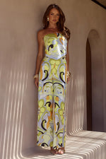 Load image into Gallery viewer, Milani Relaxed Satin Pant - Pelicano Multi
