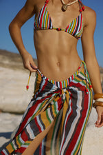 Load image into Gallery viewer, Xyla Front Tie Maxi Skirt - Xyla Stripe
