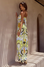 Load image into Gallery viewer, Milani Satin Scarf Top - Pelicano Multi

