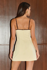 Load image into Gallery viewer, Karla Sweetheart Mini Dress - Butter

