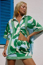 Load image into Gallery viewer, Alara Short Sleeve Shirt - Amoree Blue
