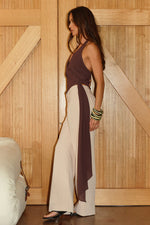Load image into Gallery viewer, Arlowe Halter Wrap Top - Chocolate
