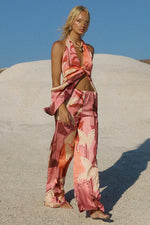 Load image into Gallery viewer, Kaeli Elasticated Palazzo Pant - Kaeli Berry
