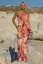Load image into Gallery viewer, Kaeli Elasticated Palazzo Pant - Kaeli Berry
