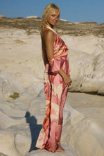 Load image into Gallery viewer, Kaeli Elasticated Palazzo Pant - Kaeli Berry
