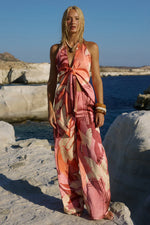 Load image into Gallery viewer, Kaeli Elasticated Palazzo Pant - Kaeli Berry
