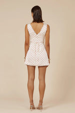 Load image into Gallery viewer, Teresa Mini Dress - White Dot
