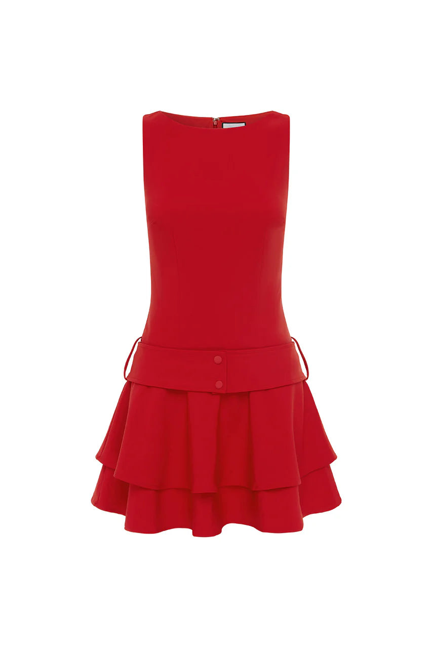 Fawn Mini Dress - Cherry