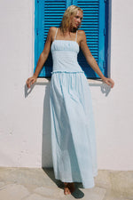 Load image into Gallery viewer, Keily Square Neck Maxi Dress - Blue
