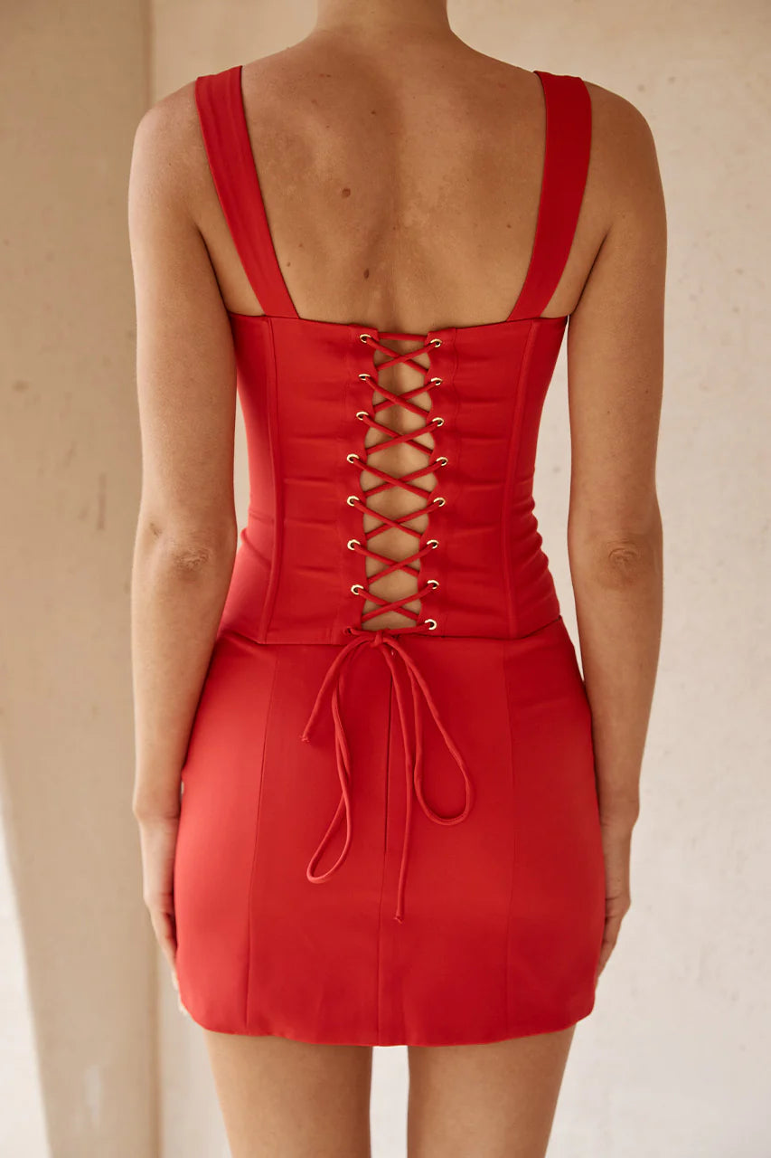 Jovana Bustier - Red