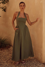 Load image into Gallery viewer, Locklea Midi Dress - Khaki

