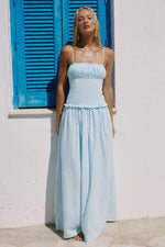 Load image into Gallery viewer, Keily Square Neck Maxi Dress - Blue
