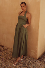 Load image into Gallery viewer, Locklea Midi Dress - Khaki
