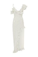 Load image into Gallery viewer, Karlita Maxi Dress - White Polka
