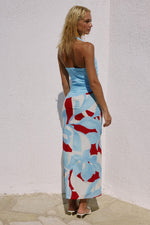 Load image into Gallery viewer, Evie Halter Ruched Midi Dress - Amoree Red
