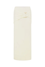 Load image into Gallery viewer, Kamryn Side Tie Maxi Skirt - White
