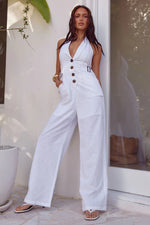Load image into Gallery viewer, Taro Jumpsuit - White
