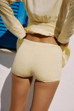 Load image into Gallery viewer, Adora Shirred Hot Short - Lemon
