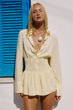 Load image into Gallery viewer, Adora Shirred Hot Short - Lemon
