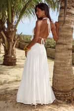 Load image into Gallery viewer, Elio Open Back Halter Top - White
