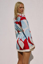 Load image into Gallery viewer, Amoree Long Sleeve Mini Dress -  Amoree Red
