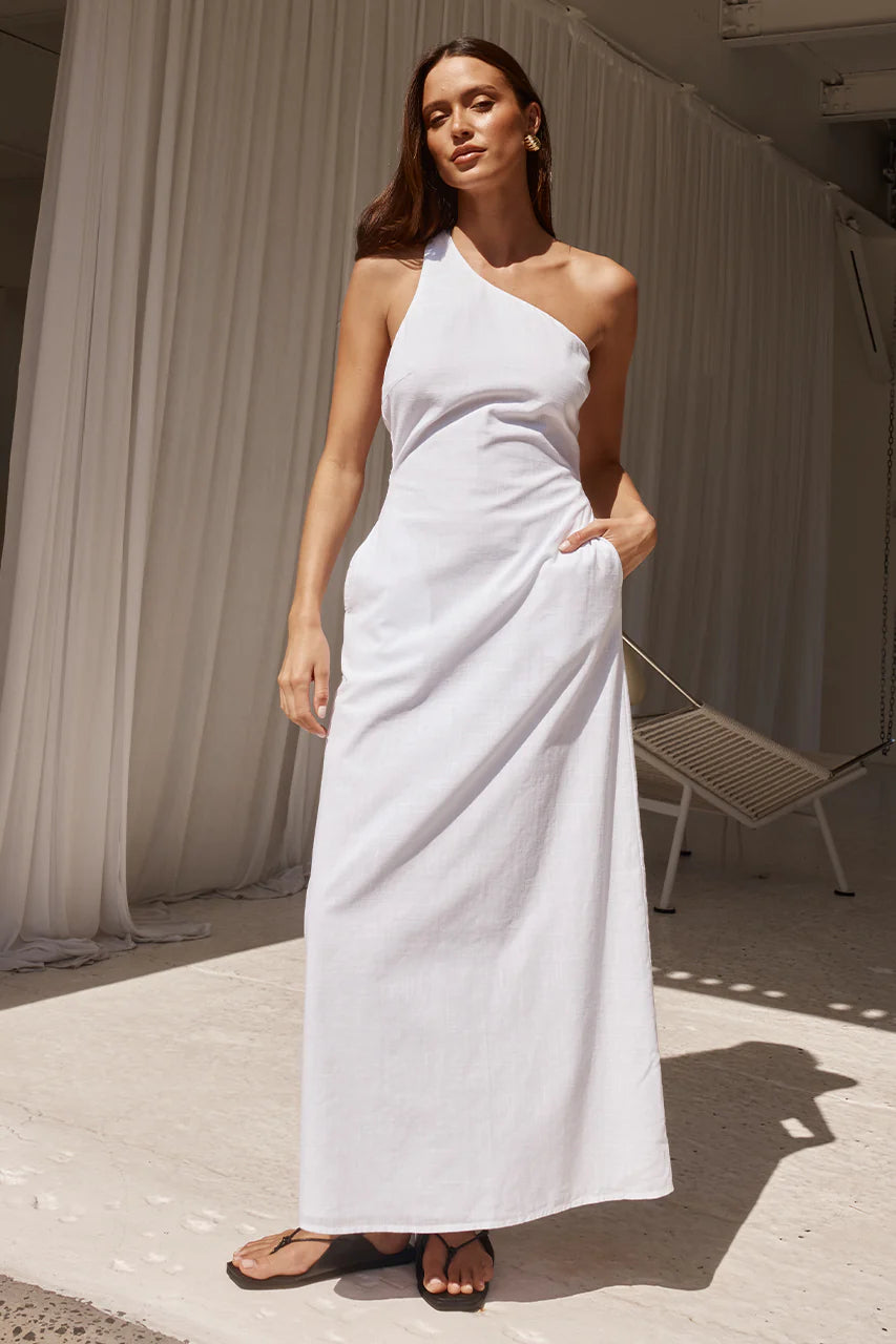 Harri Midi Dress - White