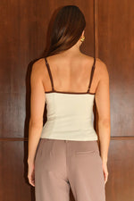 Load image into Gallery viewer, Karla Sweetheart Camisole Top - Vanilla
