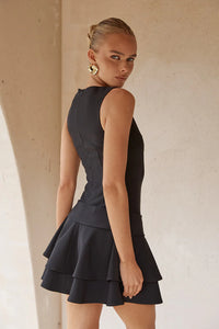 Fawn Mini Dress - Black