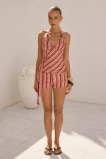 Load image into Gallery viewer, Mila Tailored Mini Shorts - Myley Peach
