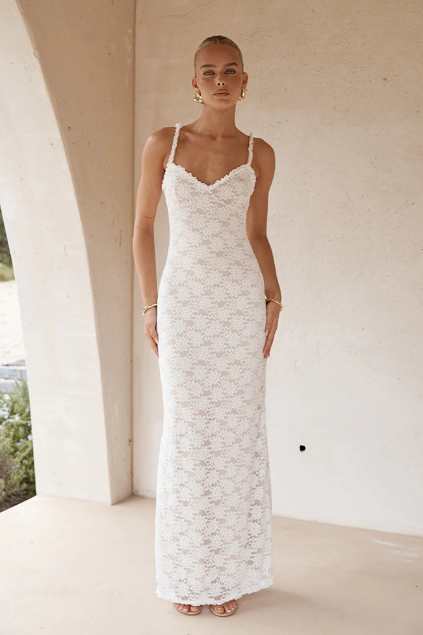 Sarta Maxi Dress - White