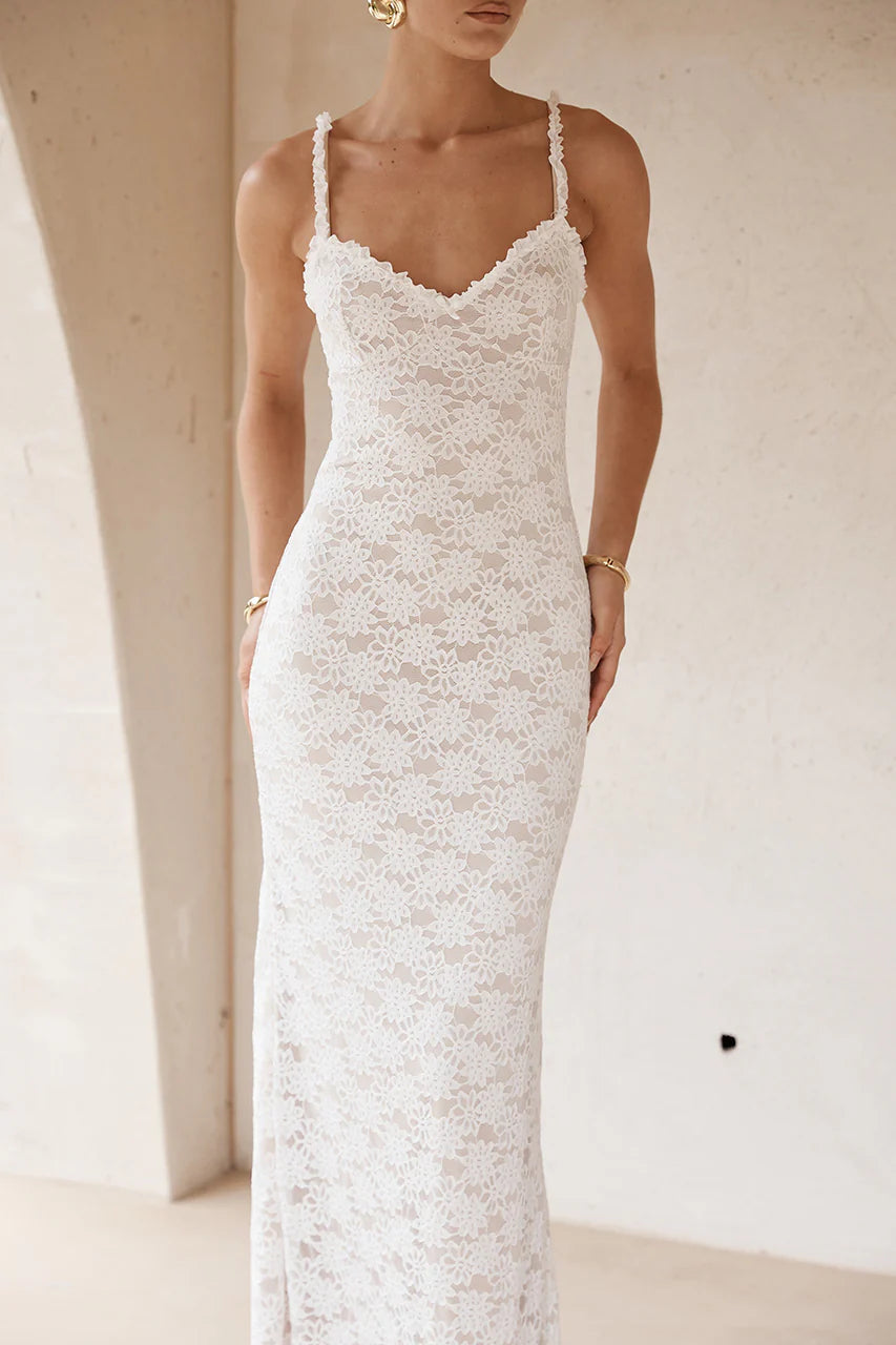 Sarta Maxi Dress - White