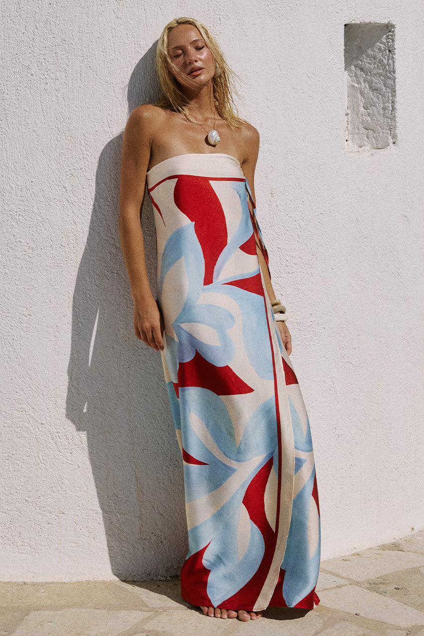 Amoree Strapless Maxi Dress -  Amoree Red