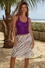 Load image into Gallery viewer, Tessa Low Waist Sequin Midi Skirt - Cici White
