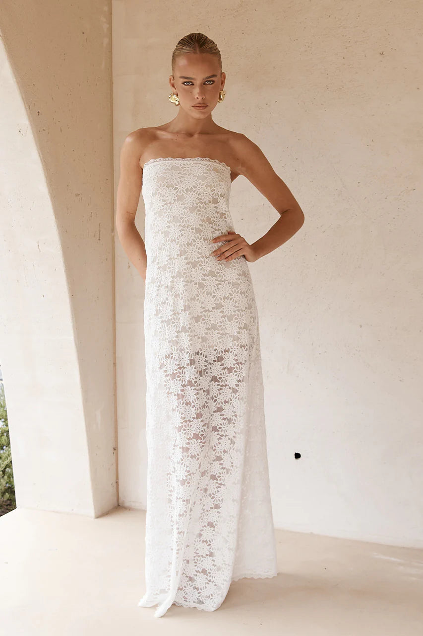 Kinera Maxi Dress - White