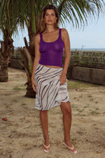 Load image into Gallery viewer, Nari Sequin Knit Tank Top - Plum
