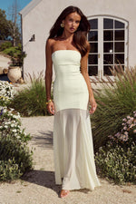 Load image into Gallery viewer, Remi Strapless Maxi Dress - Lemon
