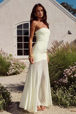 Load image into Gallery viewer, Remi Strapless Maxi Dress - Lemon
