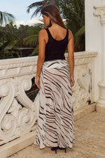 Load image into Gallery viewer, Farrah Thigh Slit Maxi Skirt - Cici White
