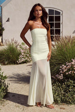 Load image into Gallery viewer, Remi Strapless Maxi Dress - Lemon
