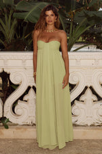 Load image into Gallery viewer, Jaiyah Strapless Maxi Dress - Palm
