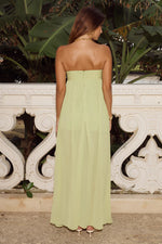 Load image into Gallery viewer, Jaiyah Strapless Maxi Dress - Palm
